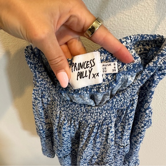 Princess Polly Blue Patterned Set - Picture 2 of 4